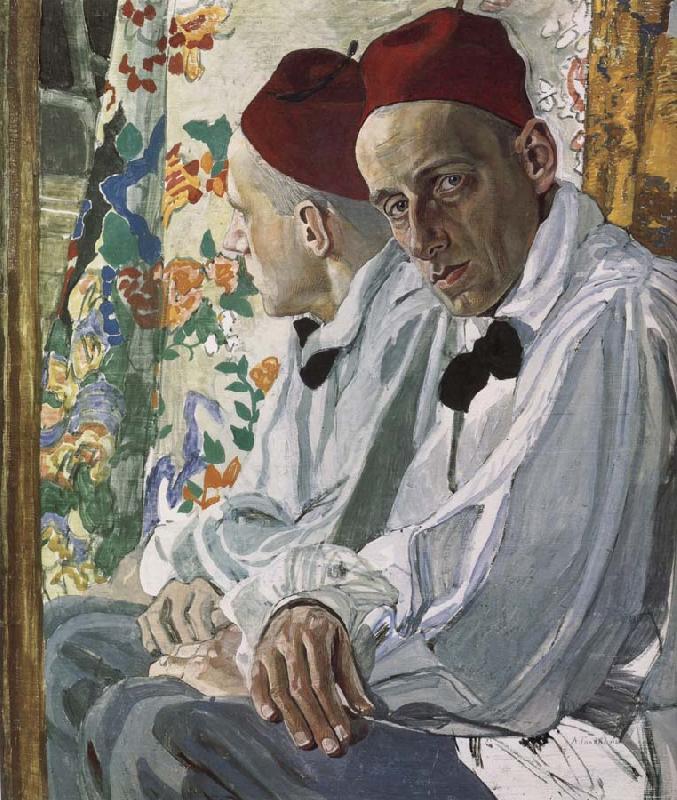 Alexander Yakovlevich GOLOVIN Portrait of Stage Director  Vsevolod Meyerhold Germany oil painting art